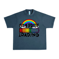 Midnight Navy Gay pride loading Urban Heavy Tee - FaDigitalArtStudio