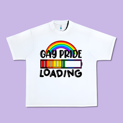 Gay Pride Loading Urban Heavy Tee Designed By Fadigitalartstudio