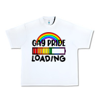 White Gay pride loading Urban Heavy Tee - FaDigitalArtStudio