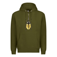Army Green hercules beetle Premium Hoodie - LillyAllenDesigns