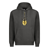 Charcoal Heather hercules beetle Premium Hoodie - LillyAllenDesigns