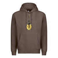 Coffee hercules beetle Premium Hoodie - LillyAllenDesigns