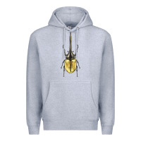Heather Grey hercules beetle Premium Hoodie - LillyAllenDesigns