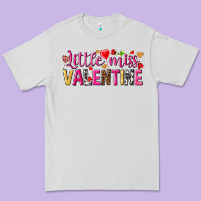 Little Miss Valentine Premium Tee Designed By Howdyjamesfarm