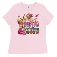 Bubblegum Pink cupids brewıng  company olivia Ladies Tee - OliviaCreatesArt