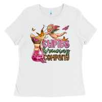 White cupids brewıng  company olivia Ladies Tee - OliviaCreatesArt