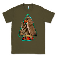 Army Green howling wolves arrowhead Classic Tee - Jasminsmagicworld
