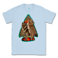 Dusty Blue howling wolves arrowhead Classic Tee - Jasminsmagicworld