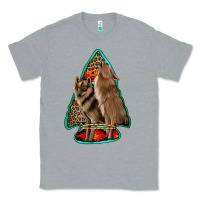 Heather Grey howling wolves arrowhead Classic Tee - Jasminsmagicworld