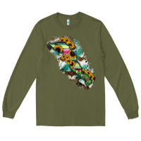 Army Green Baja California Sur State Of Mexico Map Long Sleeve Tee - RanaPortraitStore