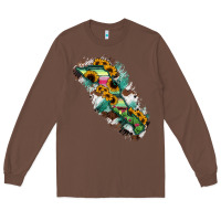 Chestnut Baja California Sur State Of Mexico Map Long Sleeve Tee - RanaPortraitStore