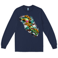 Navy Baja California Sur State Of Mexico Map Long Sleeve Tee - RanaPortraitStore