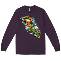 Plum Baja California Sur State Of Mexico Map Long Sleeve Tee - RanaPortraitStore