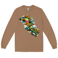 Toasted Coconut Baja California Sur State Of Mexico Map Long Sleeve Tee - RanaPortraitStore