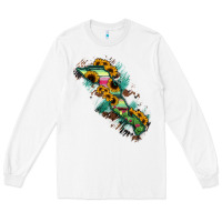 White Baja California Sur State Of Mexico Map Long Sleeve Tee - RanaPortraitStore