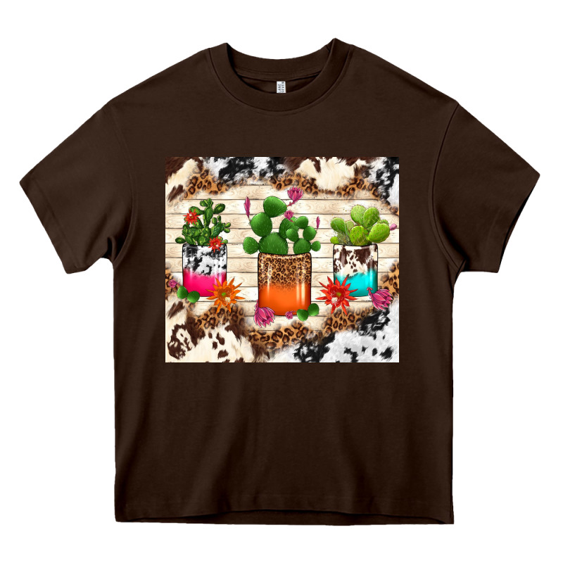 Cowhide Succulent Heavy Core Tee by TumblerDesignByShophia | Teevron