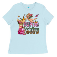 Baby Blue cupids brewıng  company olivia Ladies Tee - OliviaCreatesArt