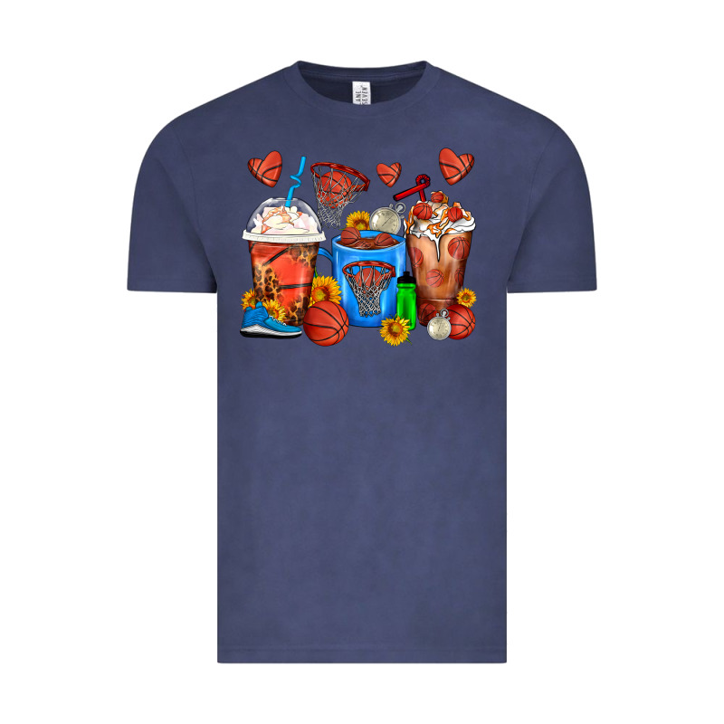 Basketball Coffee Cups Vintage Tee by FaDigitalArtStudio | Teevron