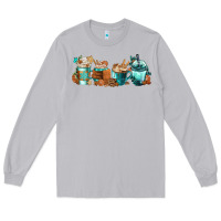 Moon Dust Winter Coffee Cups Long Sleeve Tee - FaDigitalArtStudio