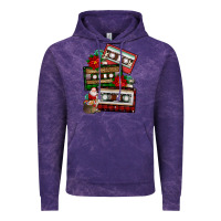 Cloud Purple christmas cassette gemstone Vintage Hoodie - FaDigitalArtStudio