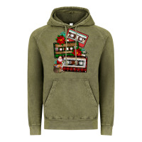 Vintage Olive christmas cassette gemstone Vintage Hoodie - FaDigitalArtStudio