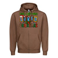 Chestnut just a girl who loves christmas Zipper Hoodie - AdoDesignShop