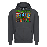 Smoke just a girl who loves christmas Zipper Hoodie - AdoDesignShop