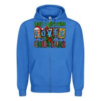 True Royal just a girl who loves christmas Zipper Hoodie - AdoDesignShop