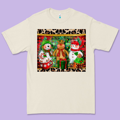Christmas Snowman Polar Bear Reindeer Premium Tee Designed By Cowgirlartshop