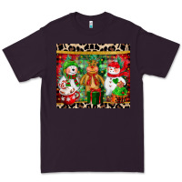 Plum christmas snowman polar bear reindeer Premium Tee - CowGirlArtShop
