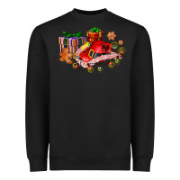 Black cowgirl hat with gifts and cookies Heavyweight Sweatshirt - AdoDesignShop