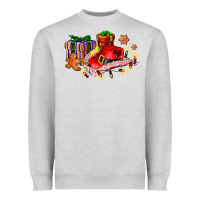 Heather Grey cowgirl hat with gifts and cookies Heavyweight Sweatshirt - AdoDesignShop