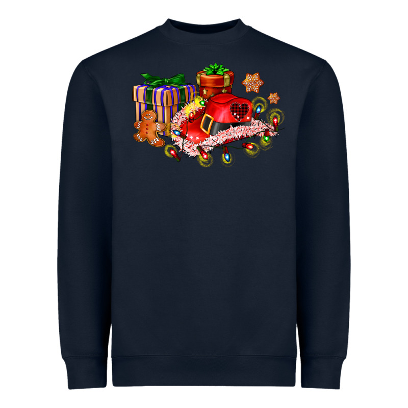 Cowgirl Hat With Gifts And Cookies Heavyweight Sweatshirt by AdoDesignShop | Teevron