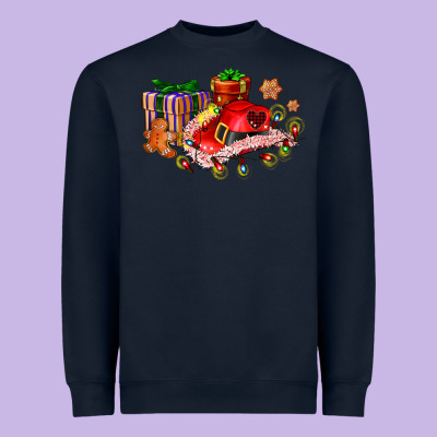 Cowgirl Hat With Gifts And Cookies Heavyweight Sweatshirt Designed By Adodesignshop