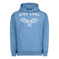Pigment Pebble Blue bird gang eagle   philadelphia football fans Urban Hoodie - artisFamous