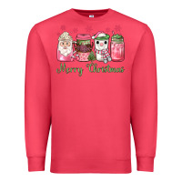 Cardinal pink  merry christmas coffee Premium Sweatshirt - JahusDesignShop