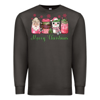 Smoke pink  merry christmas coffee Premium Sweatshirt - JahusDesignShop