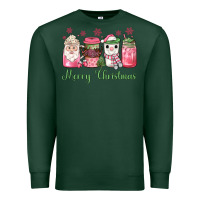 Sports Green pink  merry christmas coffee Premium Sweatshirt - JahusDesignShop