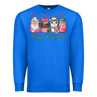 True Royal pink  merry christmas coffee Premium Sweatshirt - JahusDesignShop