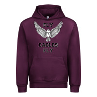 Mauve Wine fly eagles fly philadelphia Urban Hoodie - artisFamous