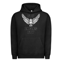 Pigment Black fly eagles fly philadelphia Urban Hoodie - artisFamous