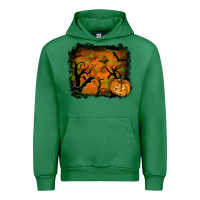 Emerald Halloween Background Urban Hoodie - RanaPortraitStore