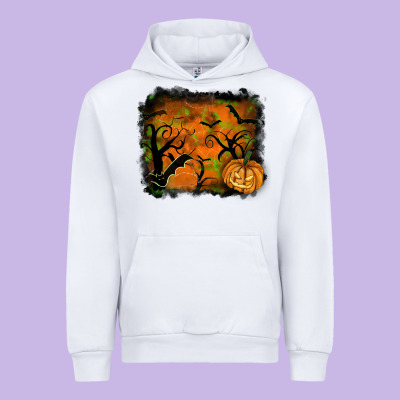 Halloween Background Urban Hoodie Designed By Ranaportraitstore