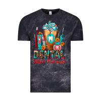 Cloud Black Dental Office Manager cold drink frappe Vintage Tee - FaDigitalArtStudio