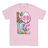 Bubblegum Pink Love Rabbit Easter Day Classic Tee - HowdyJamesFarm