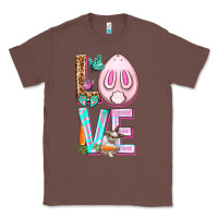 Chestnut Love Rabbit Easter Day Classic Tee - HowdyJamesFarm