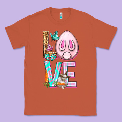 Love Rabbit Easter Day Classic Tee Designed By Howdyjamesfarm
