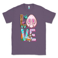 Lavender Love Rabbit Easter Day Classic Tee - HowdyJamesFarm