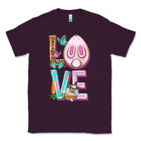 Plum Love Rabbit Easter Day Classic Tee - HowdyJamesFarm