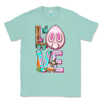 Seafoam Love Rabbit Easter Day Classic Tee - HowdyJamesFarm